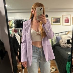 Vince Camuto pastel purple blazer, size 2